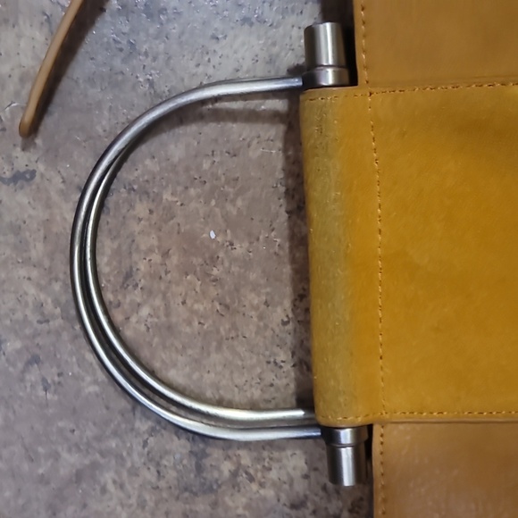 Madison west gold mustard vegan leather crossbody tote bag w coin purse nwot - Picture 2 of 12